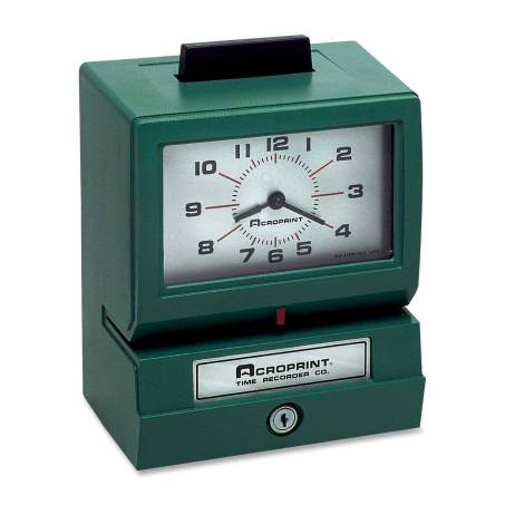 acroprint-green-manual-card-punch-time-clock-and-recorder